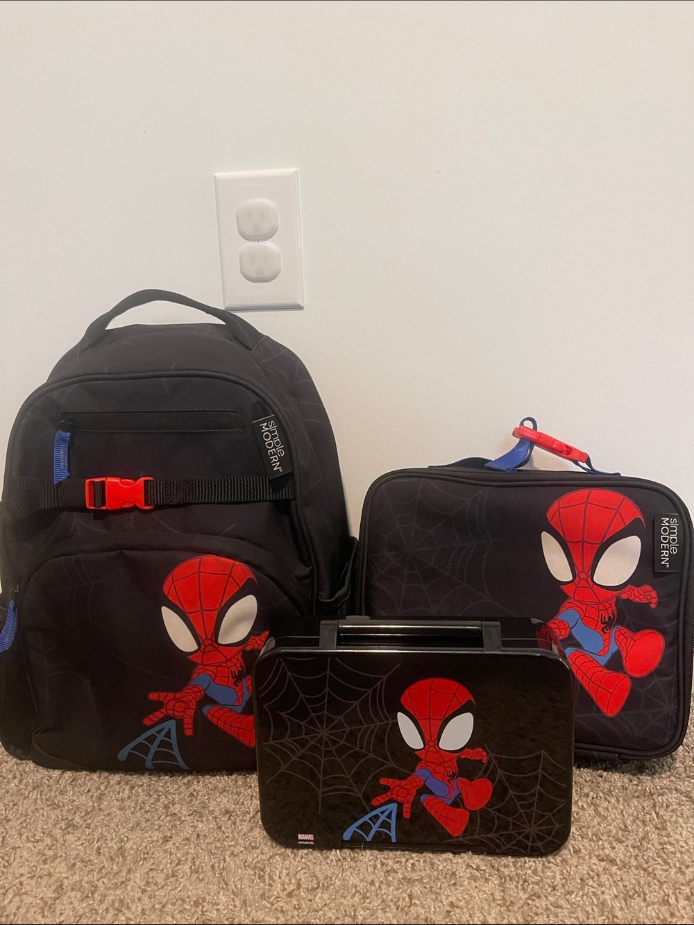 Simple Modern Kids Spider-Man 3-piece backpack & lunch combo